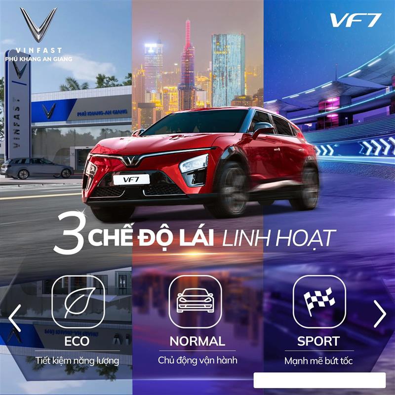 Tổng quan 3 chế độ lái VinFast VF7